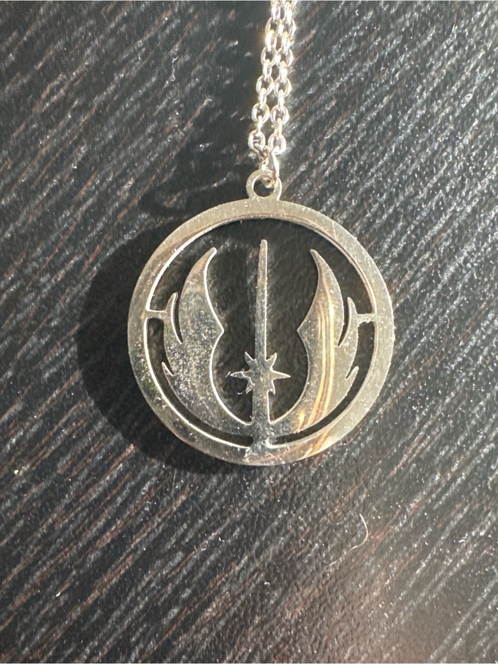 Star Wars Silver Jedi Symbol Pendant Necklace - Women Jewelry
